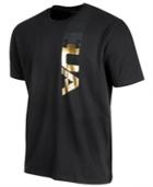 Under Armour Men's Podium Charged Cotton Metallic Logo T-shirt, Created For Macy's
