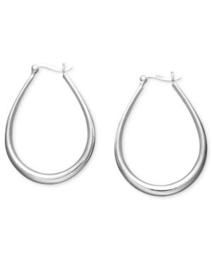 Giani Bernini Sterling Silver Earrings, Medium Teardrop Hoop Earrings