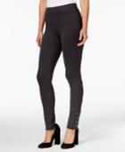 Style & Co Snap-hem Ponte-knit Leggings, Created For Macy's