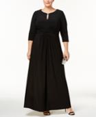Alex Evenings Plus Size Ruched Gown