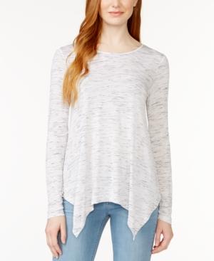 G.h. Bass & Co. Long-sleeve Handkerchief-hem Top