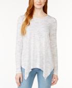 G.h. Bass & Co. Long-sleeve Handkerchief-hem Top