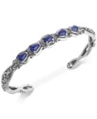 Carolyn Pollack Lapis Lazuli Cuff Bracelet (2-1/4 Ct. T.w.) In Sterling Silver