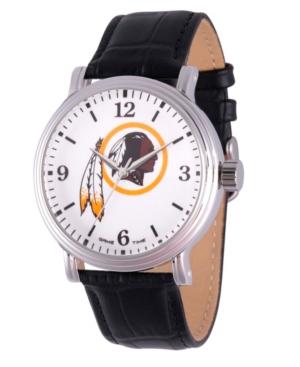 Gametime Nfl Washington Redskins Men's Shiny Silver Vintage Alloy Watch