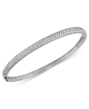 Trio By Effy Pave Diamond Bangle (1-1/5 Ct T.w.) In 14k White Gold