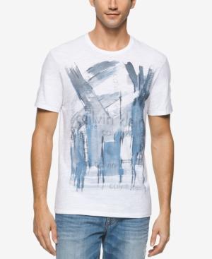 Calvin Klein Jeans Men's Painted Stroke Graphic-print Logo T-shirt