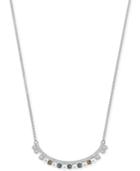 Swarovski Silver-tone Imitation Pearl And Crystal Collar Necklace