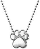 Little Activists By Alex Woo Paw Pendant Necklace In Sterling Silver