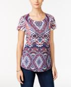 Style & Co Paisley-print Top, Only At Macy's