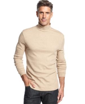 John Ashford Long-sleeve Mock Neck Solid Interlock Shirt