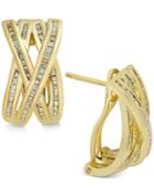 Diamond Crisscross Earrings (1/2 Ct. T.w.) In 14k Gold