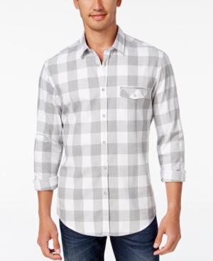 Hugo Boss Green Men's Bagata Buffalo Plaid Long-sleeve Shirt