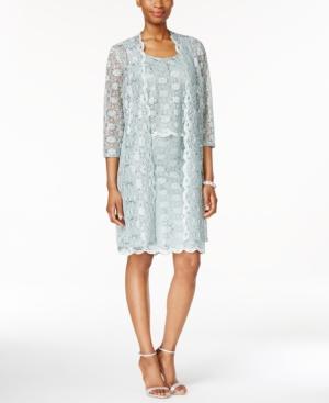 R & M Richards Lace Sheath Dress And Jacket
