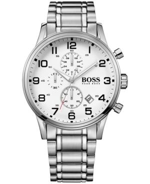 Boss Hugo Boss Men's Chronograph Boss Black Aeroliner Stainless Steel Bracelet Watch 44mm 1513182