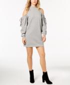 Kensie Cold-shoulder Sweatshirt Dress