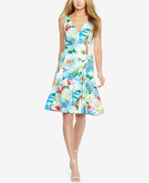 Polo Ralph Lauren Floral-print V-back Dress