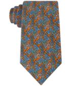 Tommy Hilfiger Men's Palm Leaves And Turtles Classic Tie