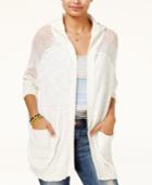 Roxy Juniors' Cotton When We Go Hooded Cardigan