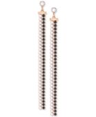 Swarovski Rose Gold-tone Crystal Fringe Earring Jackets