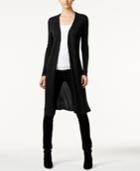 Inc International Concepts Ribbed Duster Cardigan, Only At Macy's