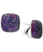 Splash By Effy Purple Sapphire Stud Earrings (3-5/8 Ct. T.w.) In Sterling Silver