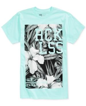 Young & Reckless Men's Habitat Logic Floral Graphic-print Logo Cotton T-shirt
