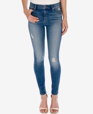 Lucky Brand Bridgette Ripped Sky Gazing Wash Skinny Jeans