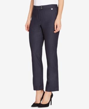 Tahari Asl Karina Denim Straight-leg Pants