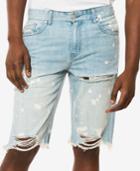 Jaywalker Men's 12 Relaxed-fit Ripped Denim Shorts, Only At Macys