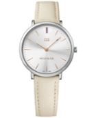 Tommy Hilfiger Women's Sophisticated Sport Cream Leather Strap Watch 35mm 1781691