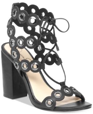 Jessica Simpson Kariss Strappy Embellished Block-heel Sandals Women's Shoes