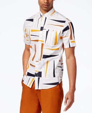Sean Jean Men's Geometric Stretch Shirt