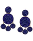 Lucky Brand Gold-tone Beaded Drop Earrings