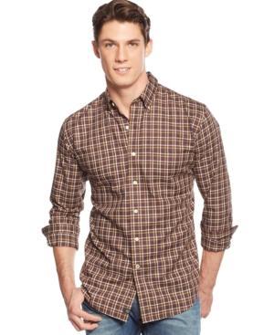 Club Room Wrinkle-resistant Grid Shirt