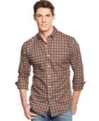 Club Room Wrinkle-resistant Grid Shirt