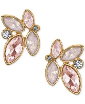 2028 Gold-tone Peach Crystal Cluster Stud Earrings, A Macy's Exclusive Style