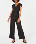Be Bop Juniors' Wide-leg Polka-dot Jumpsuit