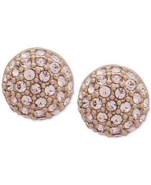 Givenchy Gold-tone Pave Fireball Stud Earrings