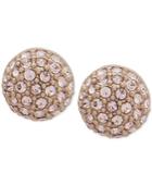 Givenchy Gold-tone Pave Fireball Stud Earrings