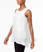 Alfani Handkerchief-hem Trapeze Blouse, Only At Macy's
