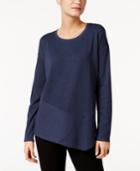 Style & Co Ribbed Asymmetrical Top, Only At Macy's