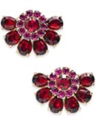Kate Spade New York Gold-tone Crystal & Imitation Pearl Cluster Stud Earrings