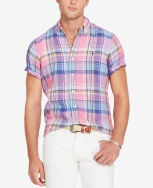 Polo Ralph Lauren Men's Short-sleeve Plaid Sport Shirt