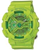 G-shock Women's Analog-digital Green Resin Strap Watch 49x46mm Gmas110cc-3a