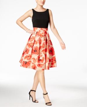 Tommy Hilfiger Floral-print Fit & Flare Dress