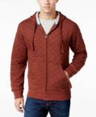 Weatherproof Vintage Men's Zip-up Quilted Hoodie, Classic Fit