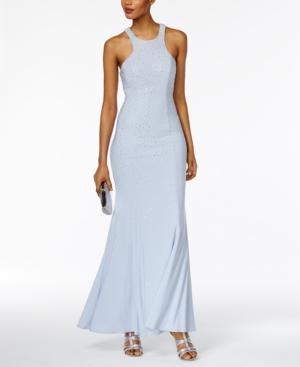 Xscape Rhinestone Halter Gown