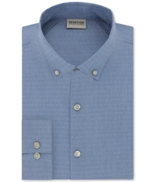 Kenneth Cole Reaction Men's Technicole Slim Fit Stretch Broadcloth Dress Shirt