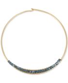 Kenneth Cole New York Gold-tone Woven Bead Wire Collar Necklace