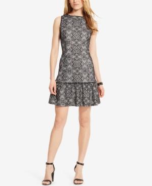 American Living Geometric-print Lace Dress